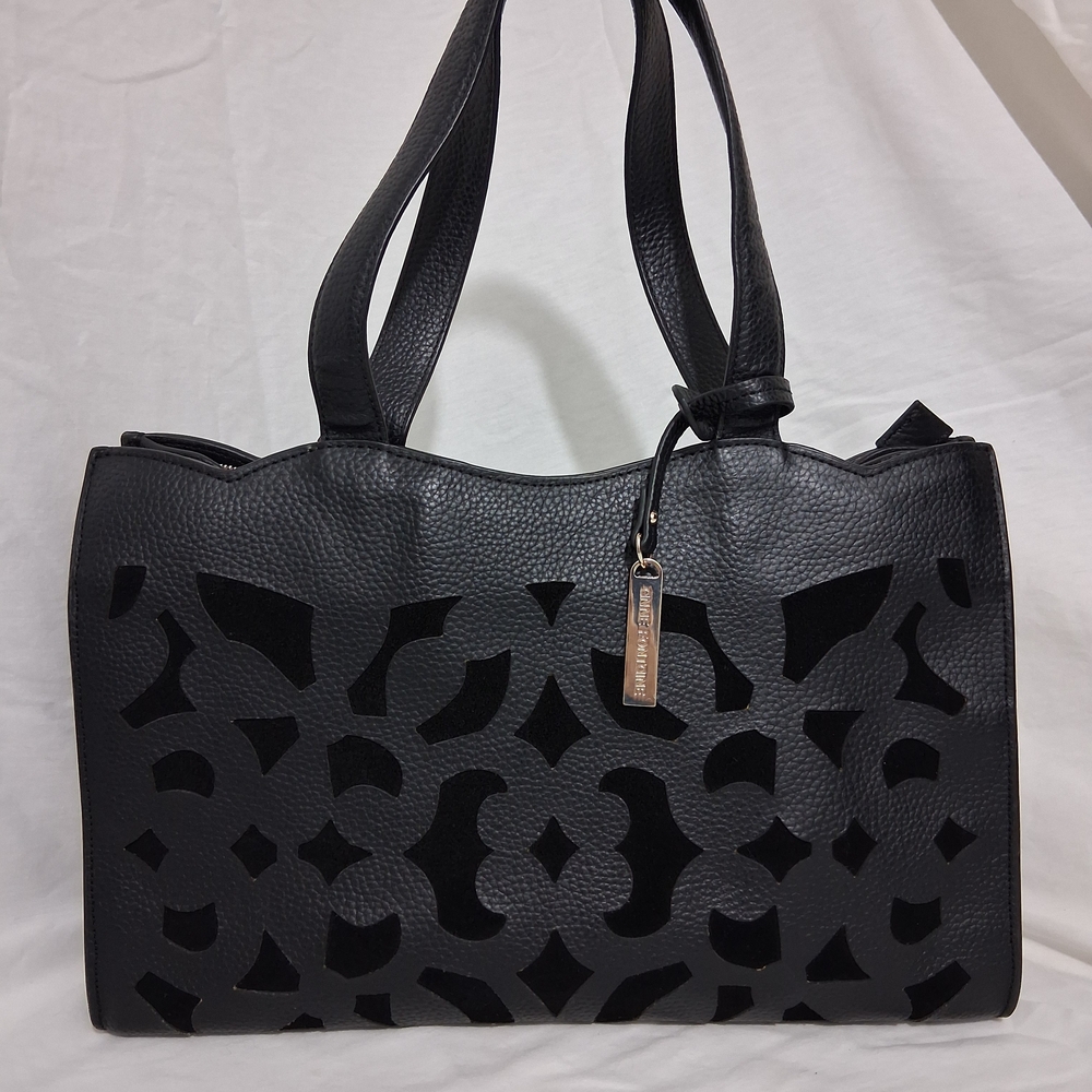 Anne Fontaine Black Cutout Shoulder Bag